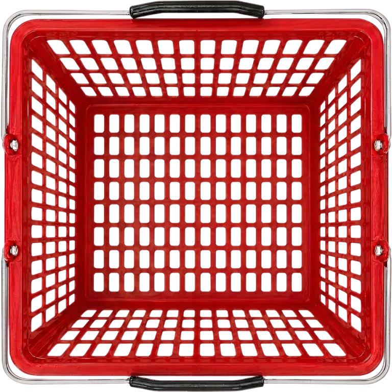 Korb „Rot“, von oben gesehen