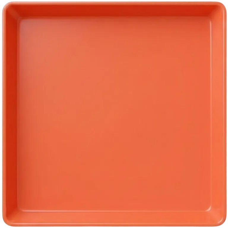 Tablett „Orange“, von oben gesehen